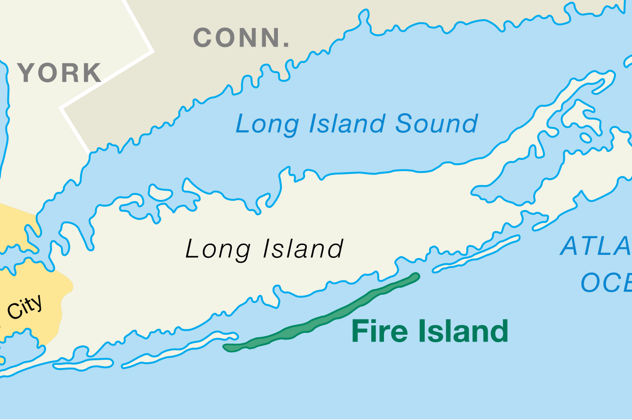 Fire Island Township Map