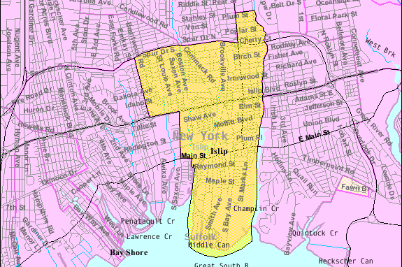Islip Township Map