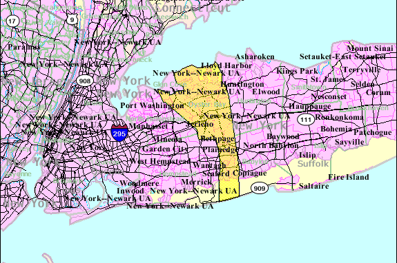 Oyster Bay Township Map