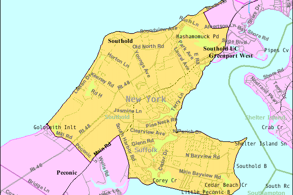 Southold Township Map